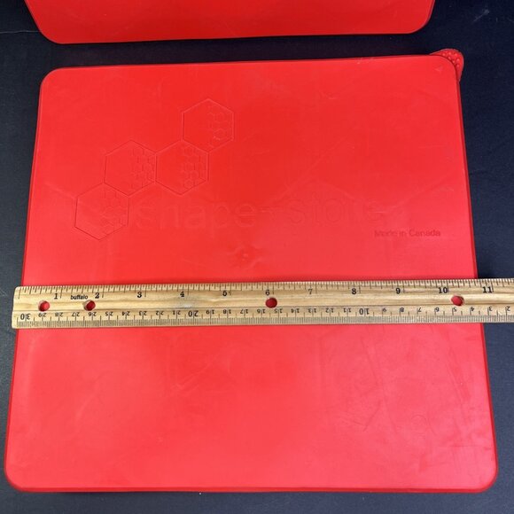 Burger Master Shape + Store Silicone Food Storage Set Of 2 Refrigerate Freeze CA - Picture 9 of 13